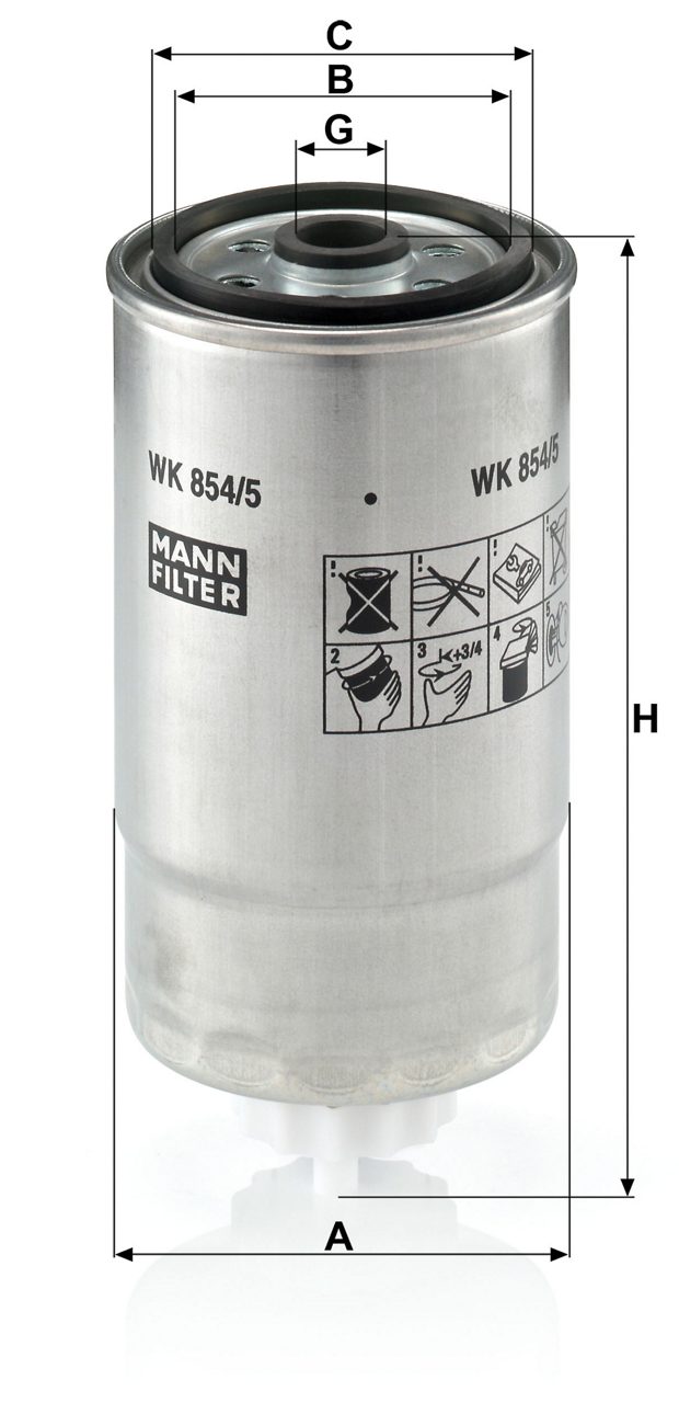 Product Image WK854/5_MANN-FILTER