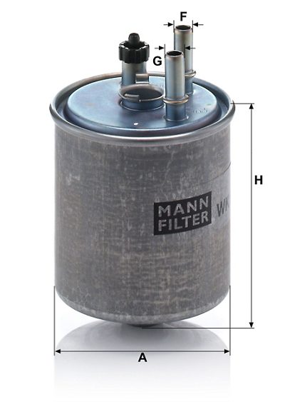 Filtre à carburant MANN-FILTER WK 918 2 X — vue 3