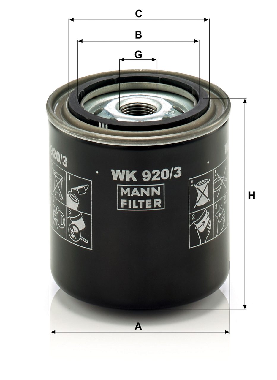 Product Image WK920/3_MANN-FILTER