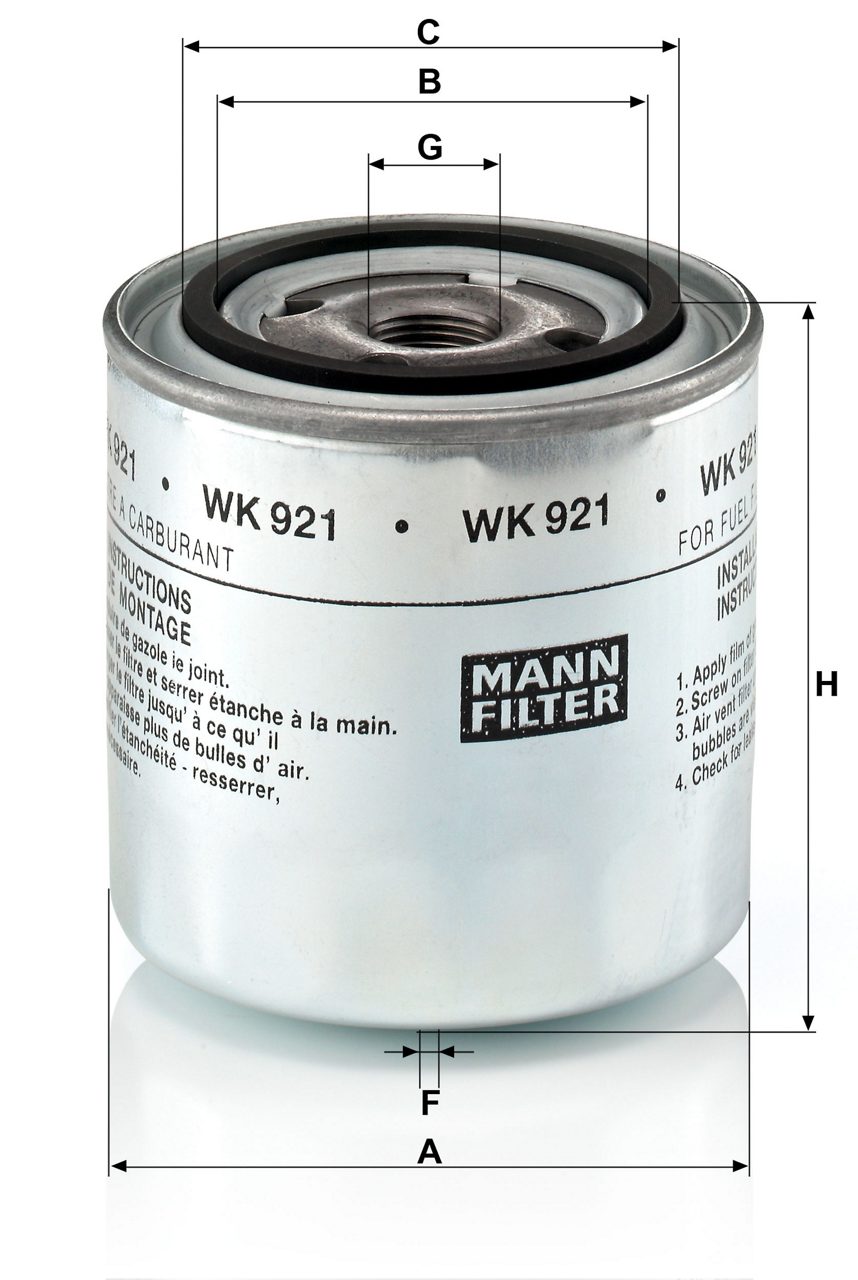 Product Image WK921_MANN-FILTER