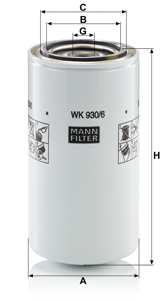 Product Image WK930/6X_MANN-FILTER