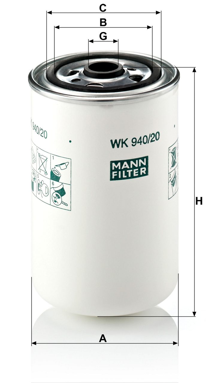 Product Image WK940/20_MANN-FILTER