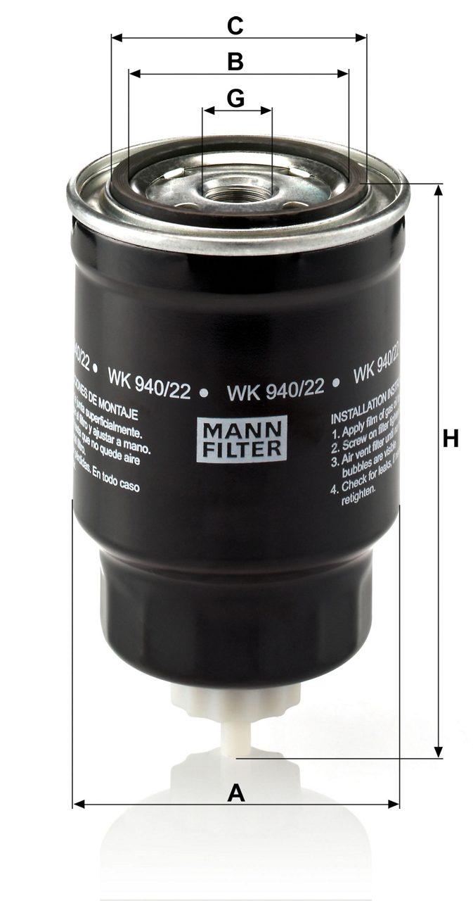 MANN Kraftstofffilter WDK 940/1 günstig online kaufen | Shop