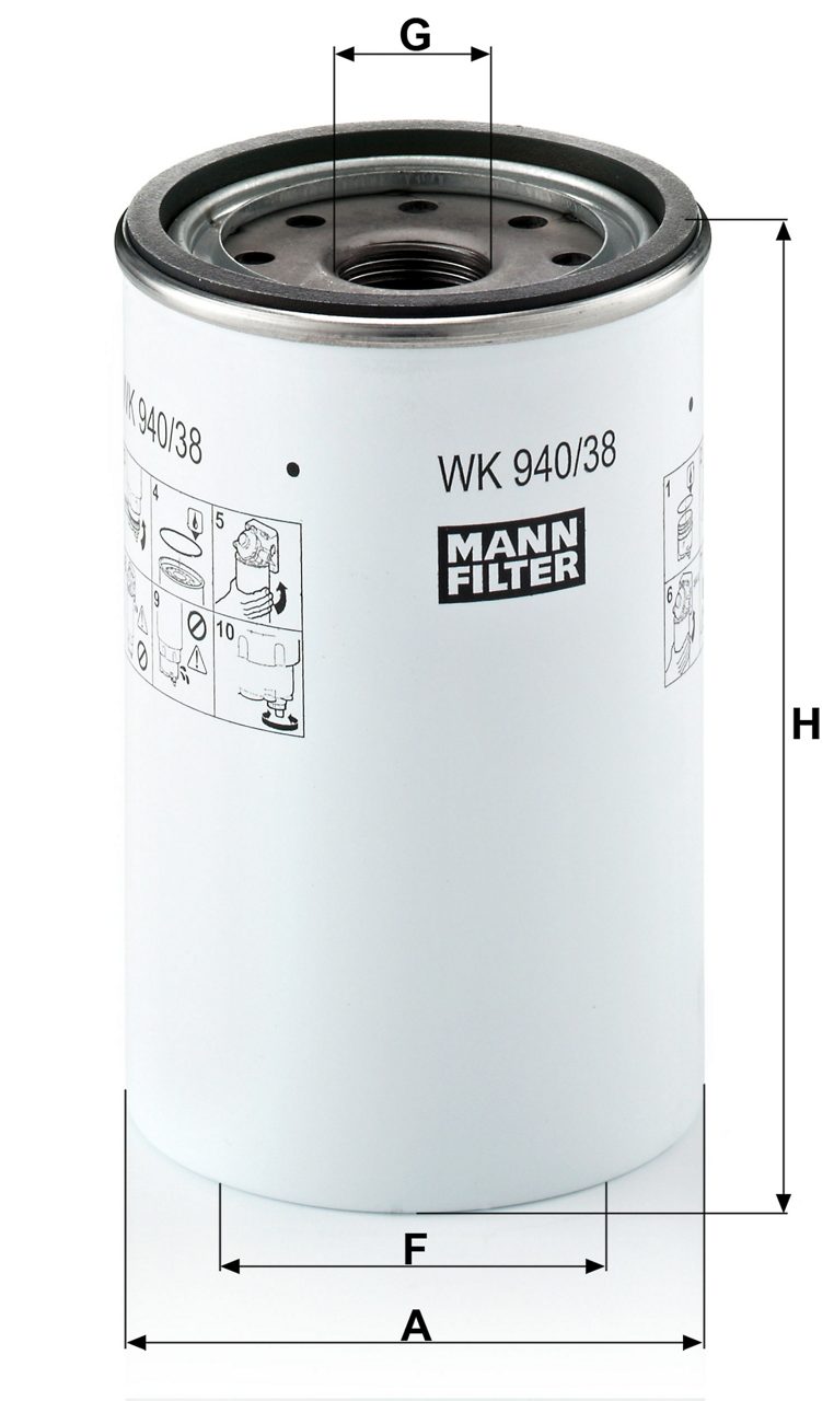 Product Image WK940/38X_MANN-FILTER