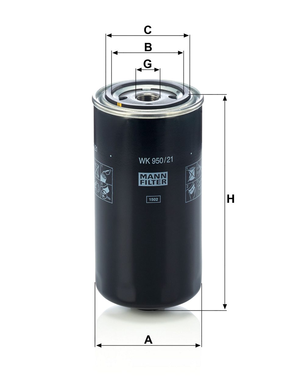 Product Image WK950/21_MANN-FILTER