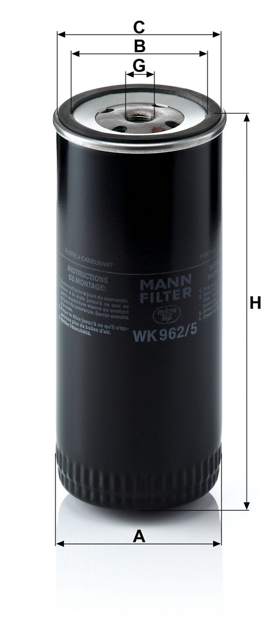 Product Image WK962/5_MANN-FILTER