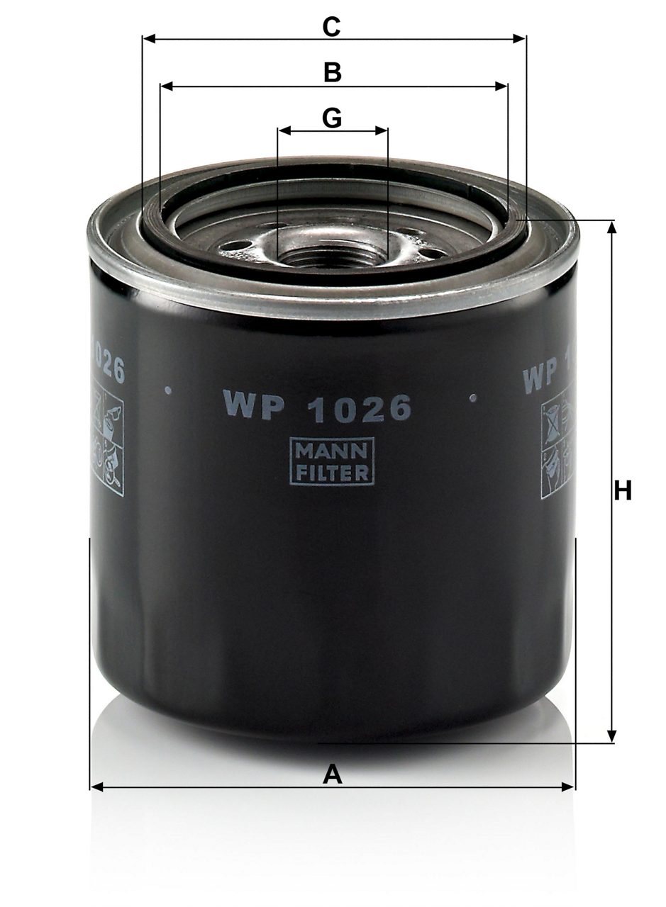 Product Image WP1026_MANN-FILTER