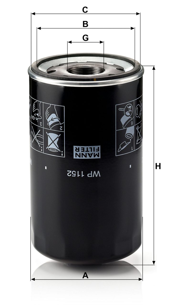 Product Image WP1152_MANN-FILTER
