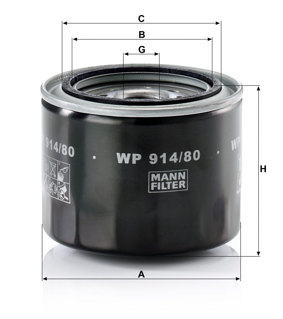Product Image WP914/80_MANN-FILTER