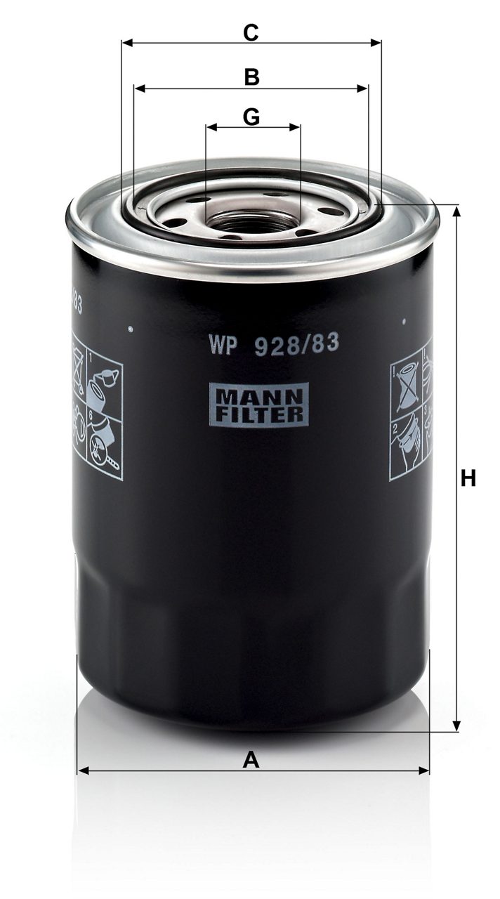 Product Image WP928/83_MANN-FILTER