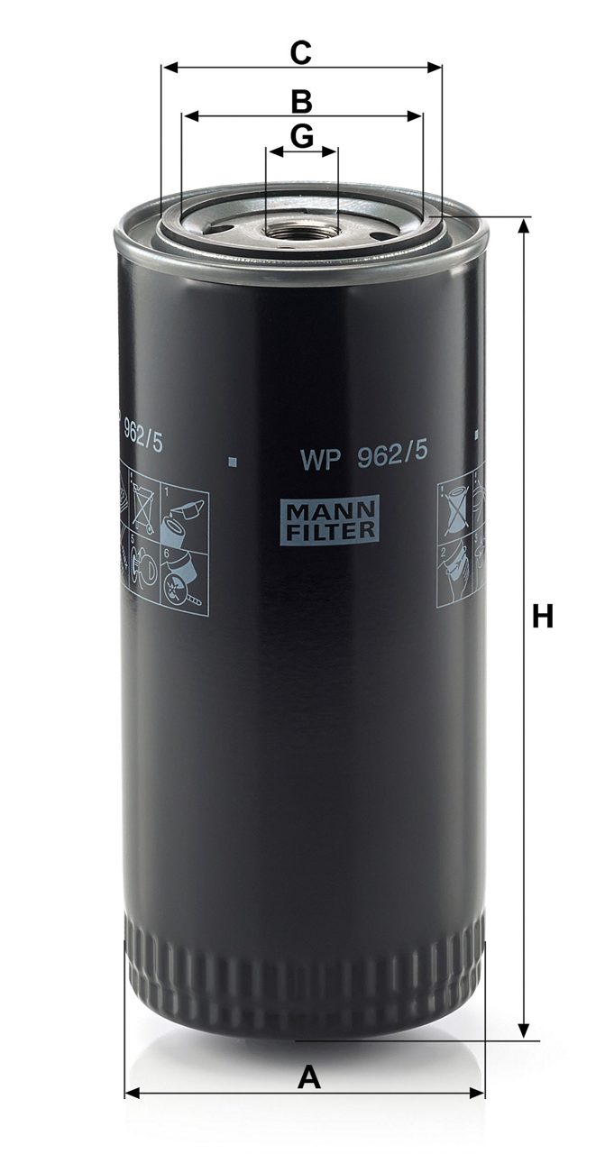 Product Image WP962/5_MANN-FILTER
