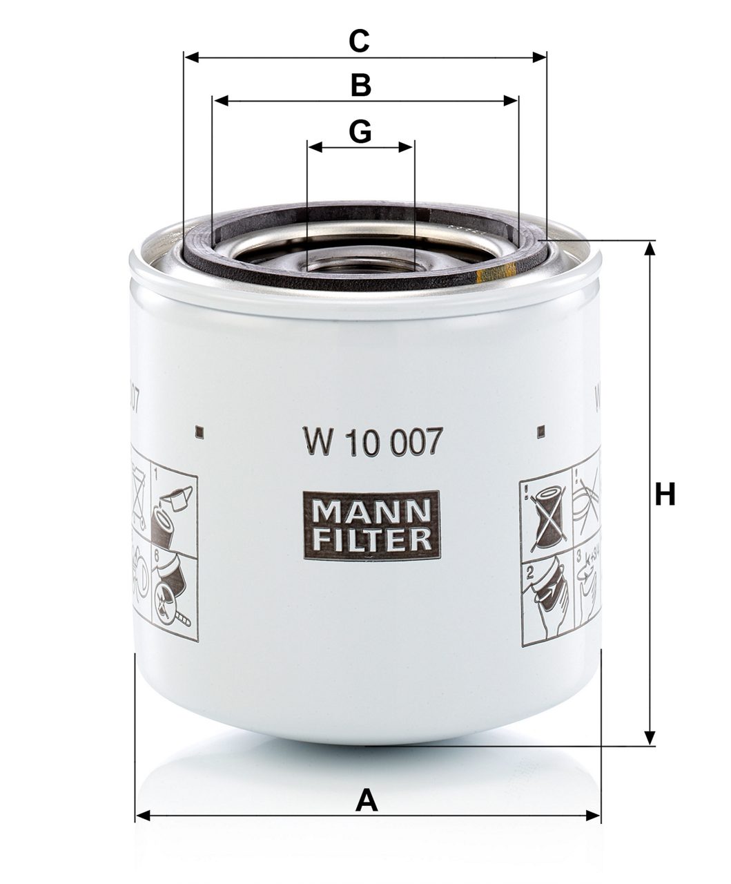 Product Image W10007_MANN-FILTER