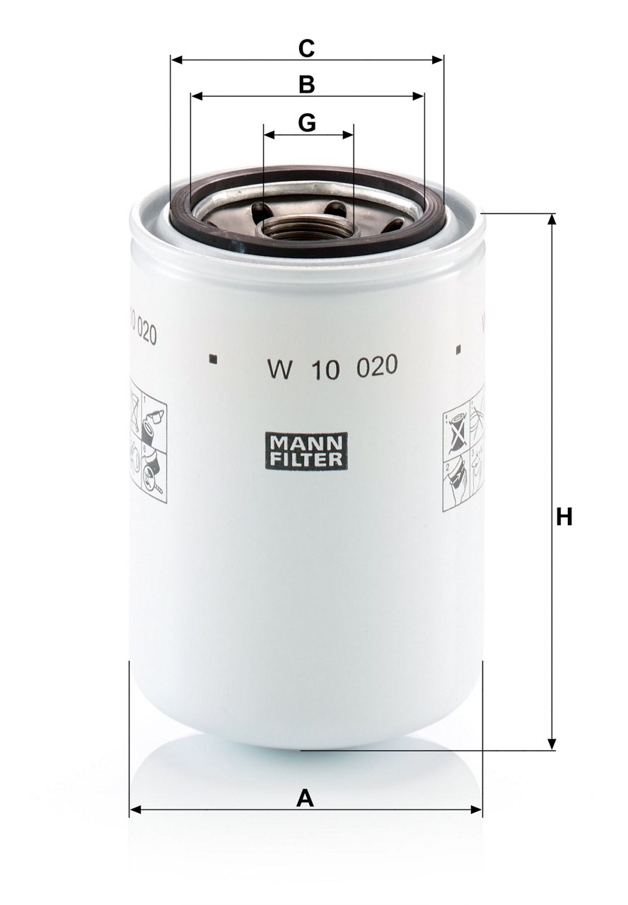 Product Image W10020_MANN-FILTER