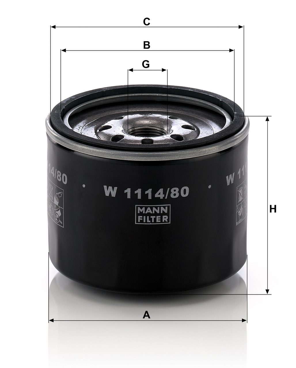 Product Image W1114/80_MANN-FILTER