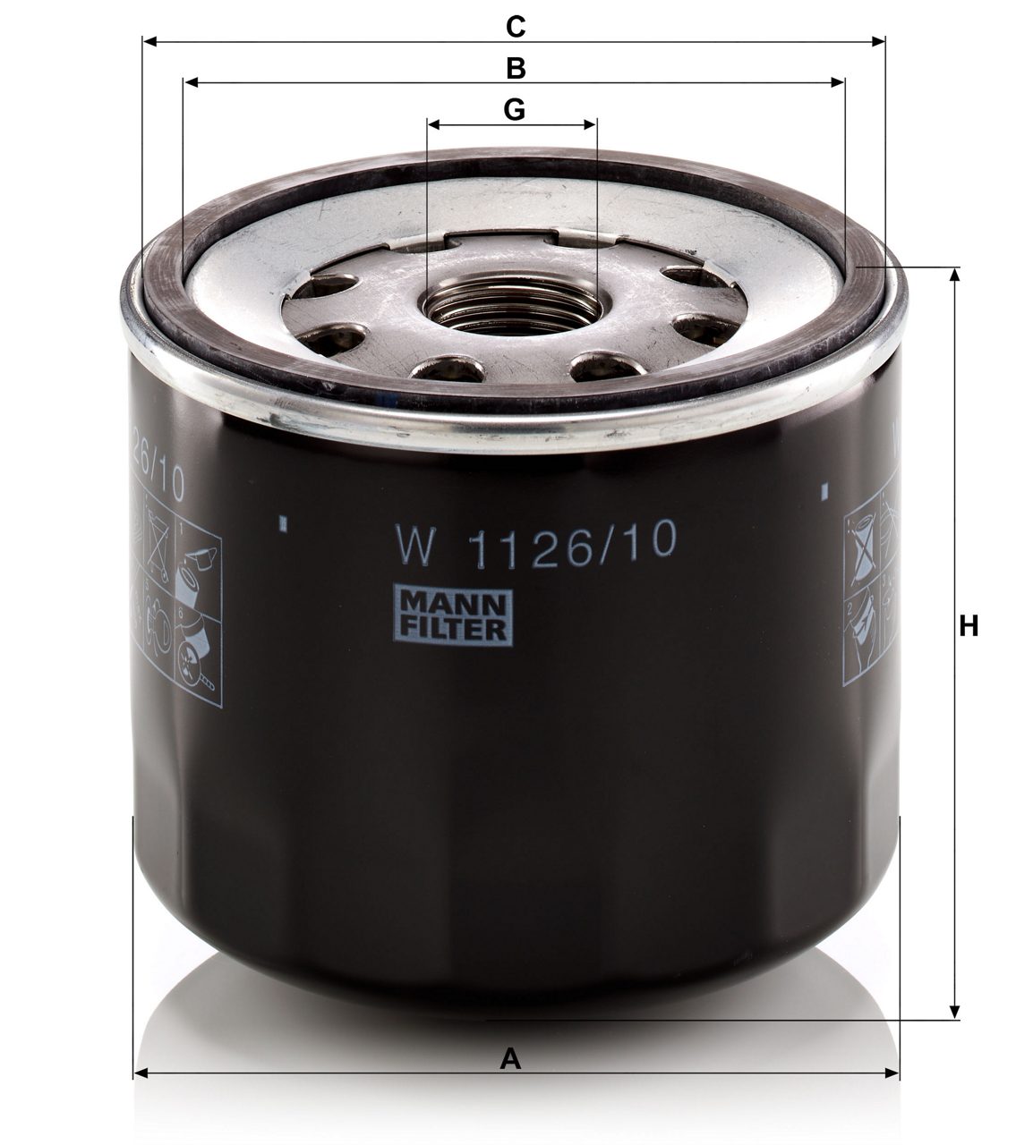 Product Image W1126/10_MANN-FILTER