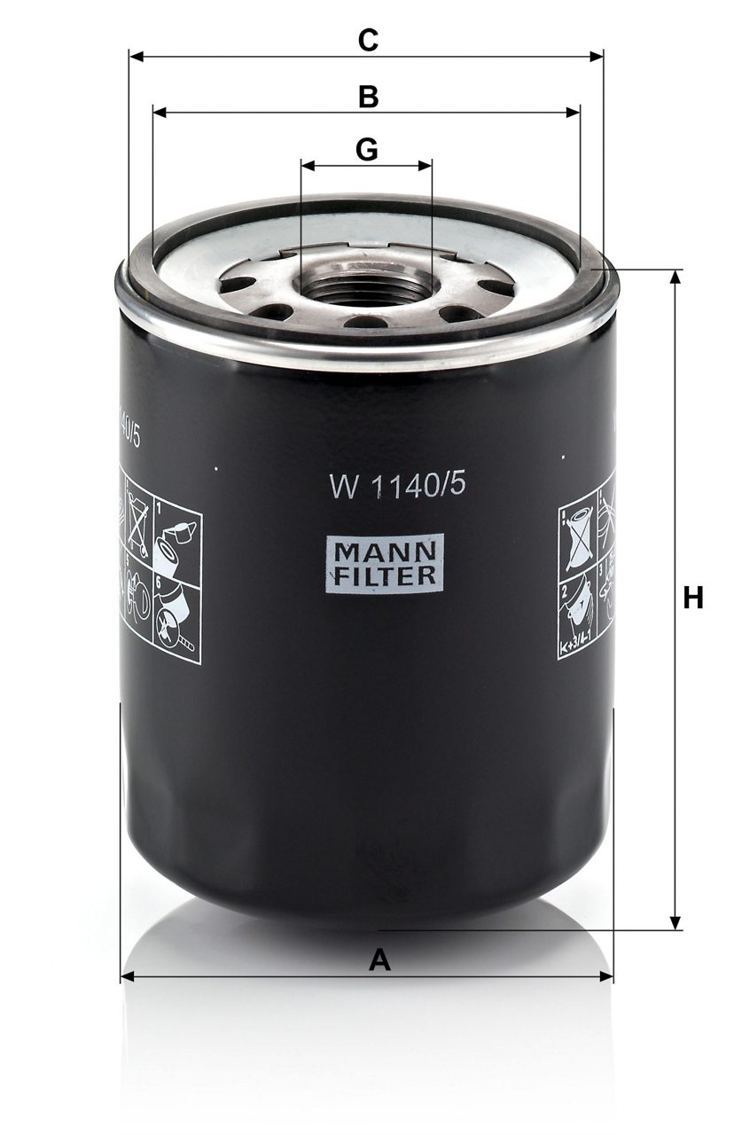 Product Image W1140/5_MANN-FILTER