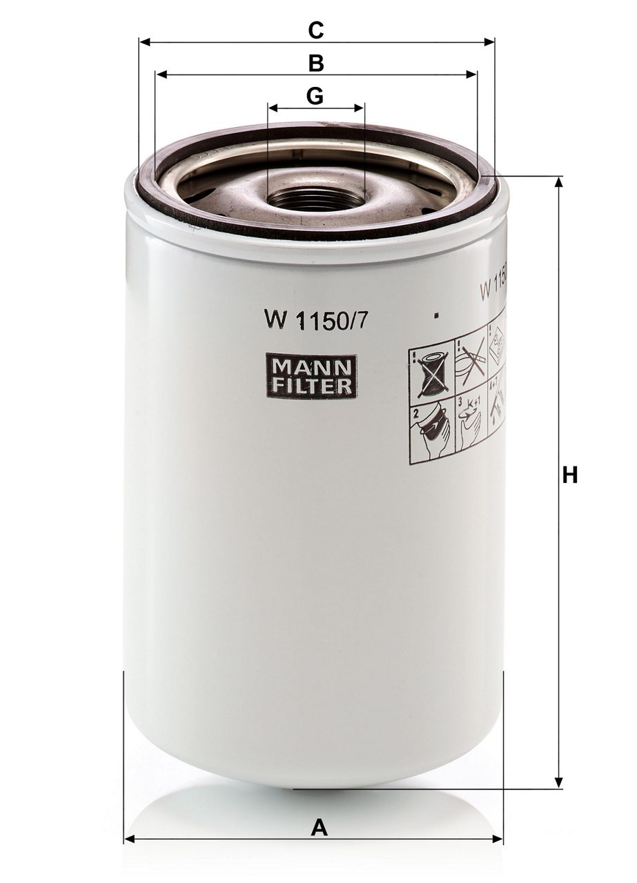 Product Image W1150/7_MANN-FILTER