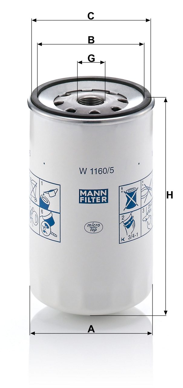 Product Image W1160/5_MANN-FILTER