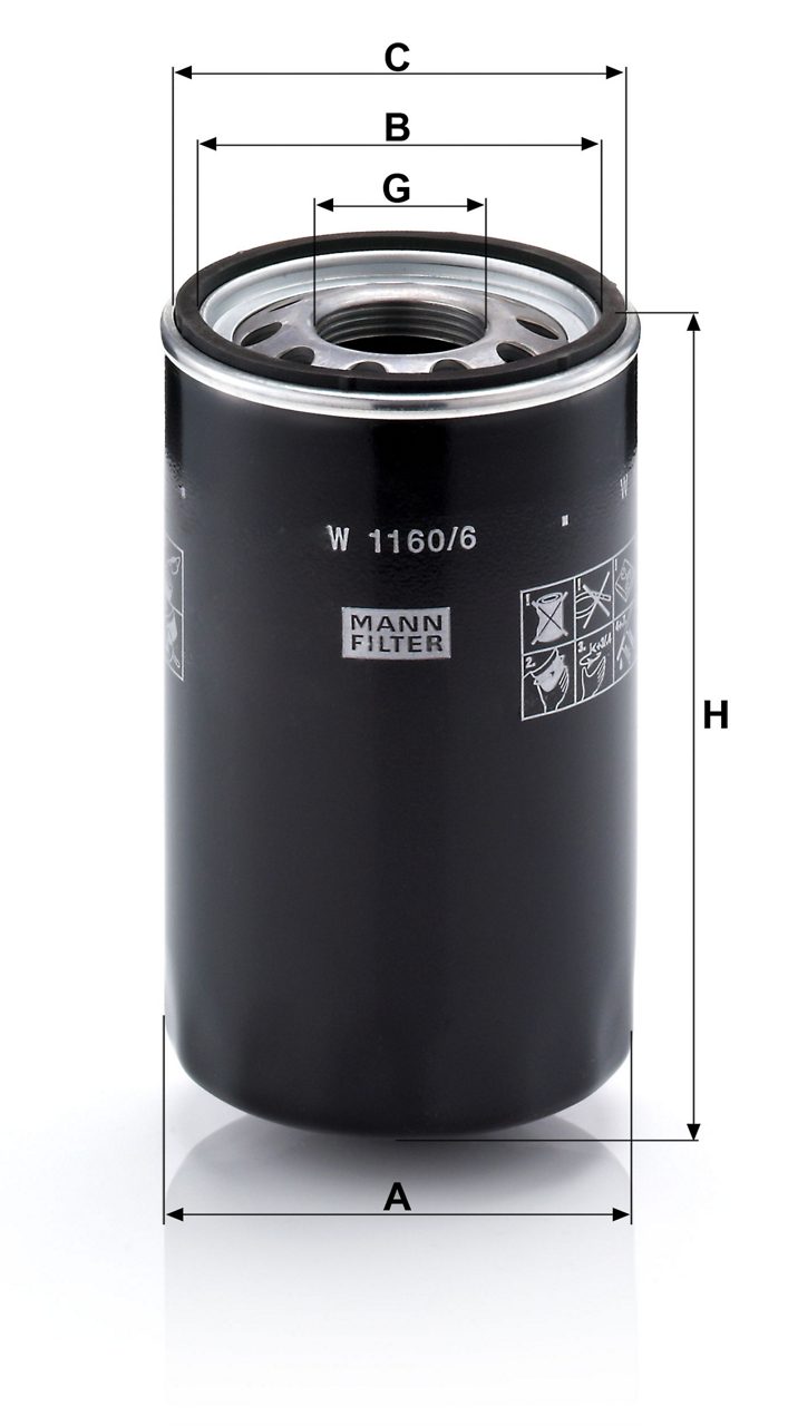Product Image W1160/6_MANN-FILTER