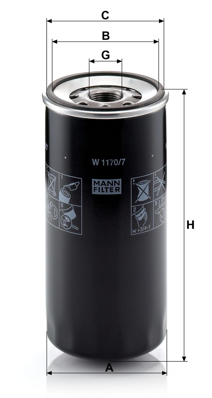 Product Image W1170/7_MANN-FILTER