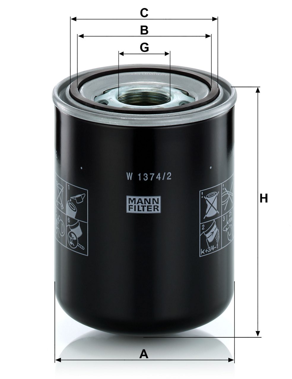 Product Image W1374/2_MANN-FILTER