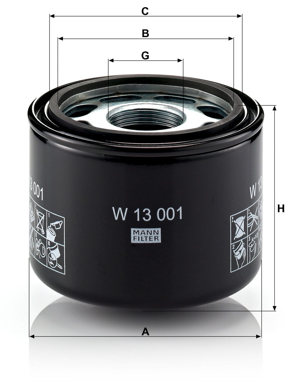 Product Image W13001_MANN-FILTER