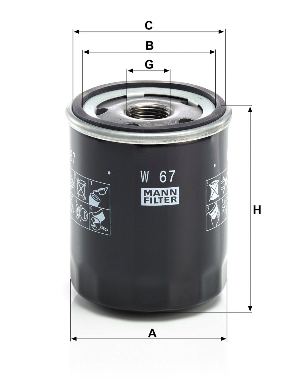 Product Image W67_MANN-FILTER