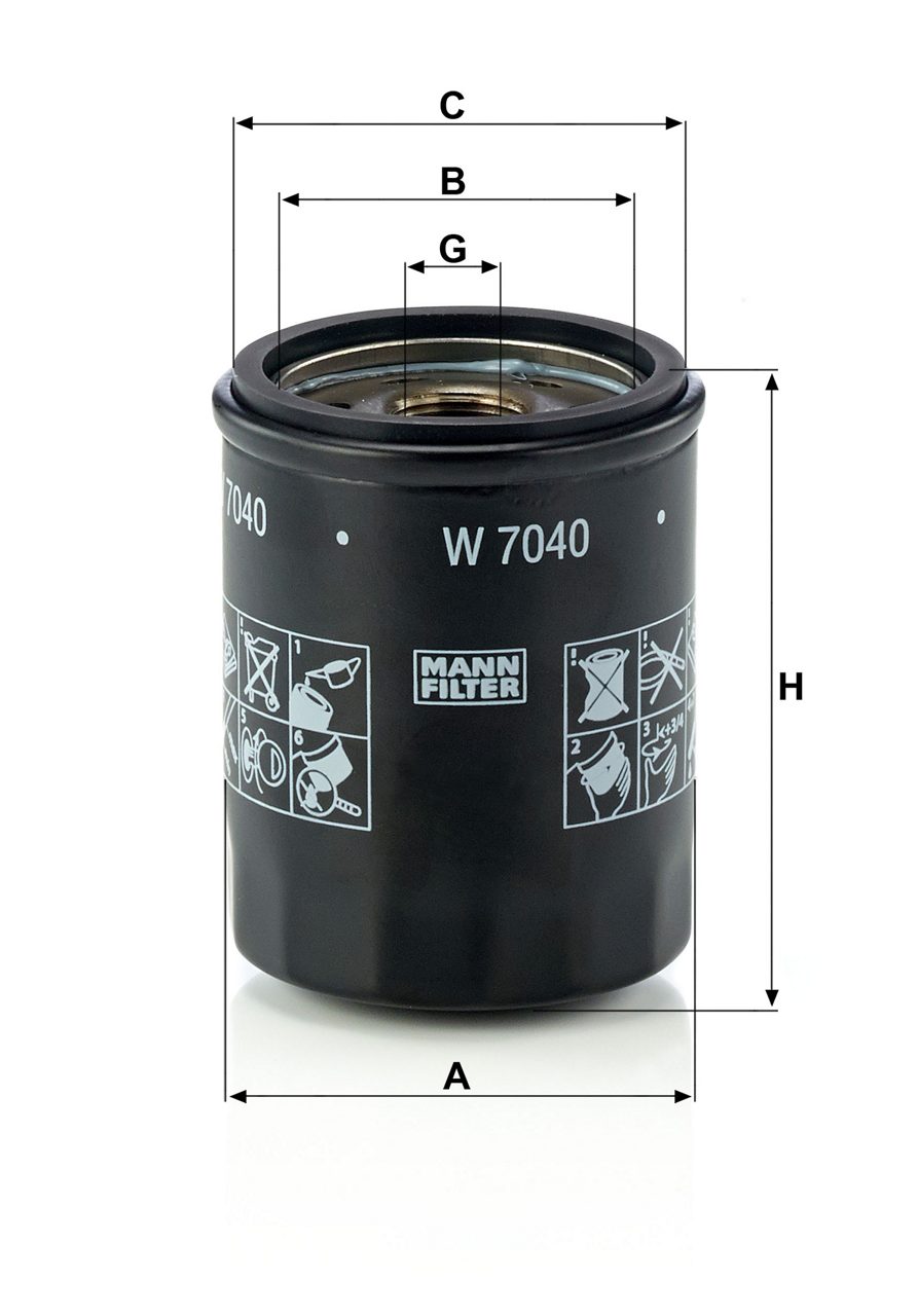 Product Image W7040_MANN-FILTER