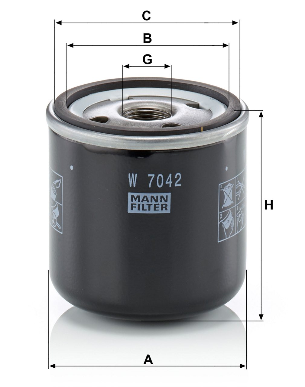 Product Image W7042_MANN-FILTER