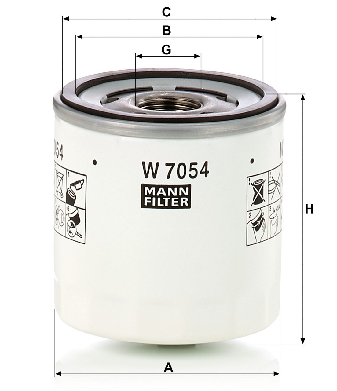 Product Image W7054_MANN-FILTER