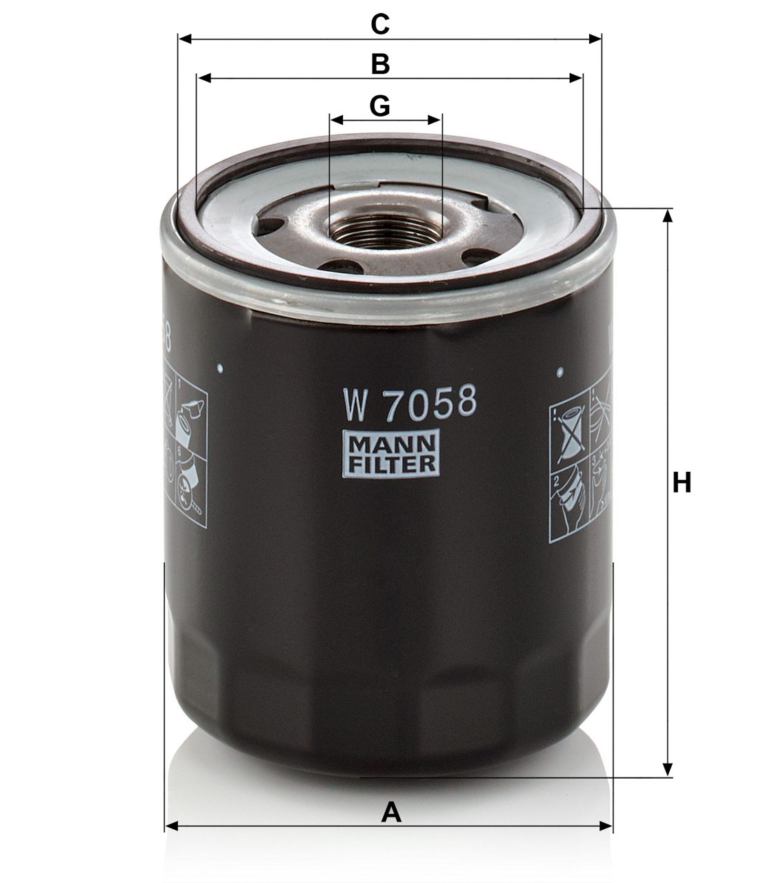 Product Image W7058_MANN-FILTER