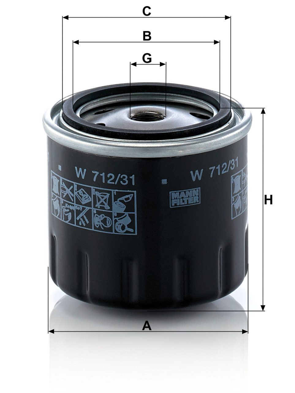 Product Image W712/31_MANN-FILTER