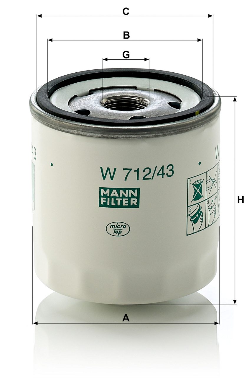 Product Image W712/43_MANN-FILTER