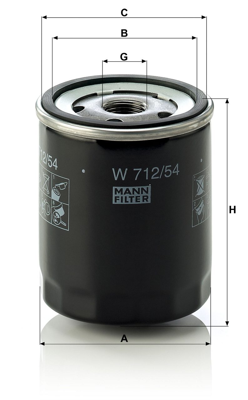 Product Image W712/54_MANN-FILTER
