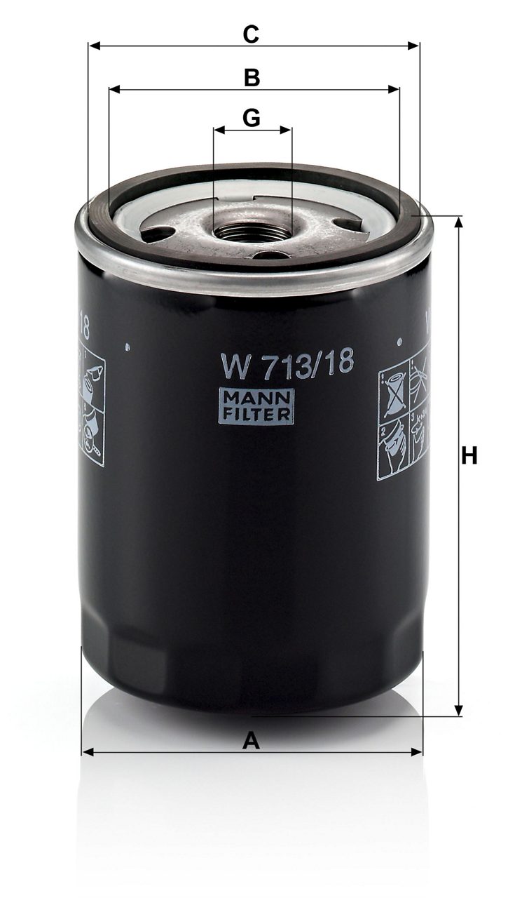 Product Image W713/18_MANN-FILTER