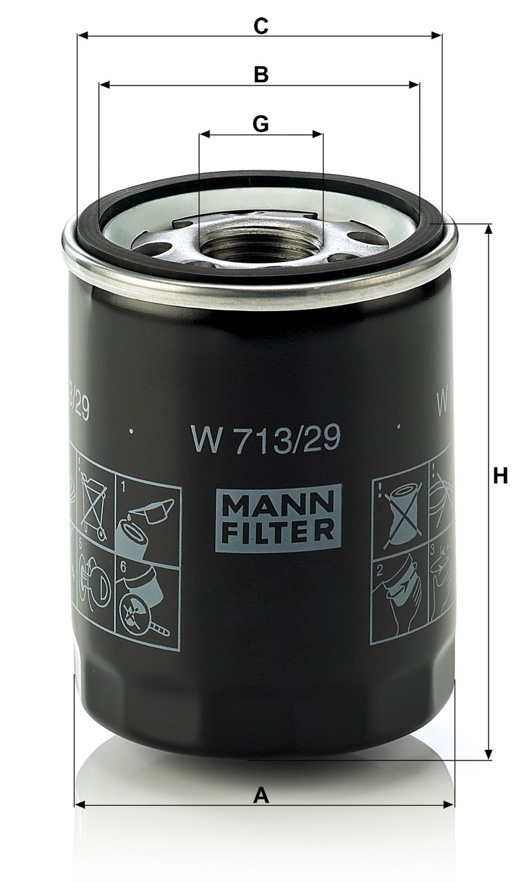 Product Image W713/29_MANN-FILTER