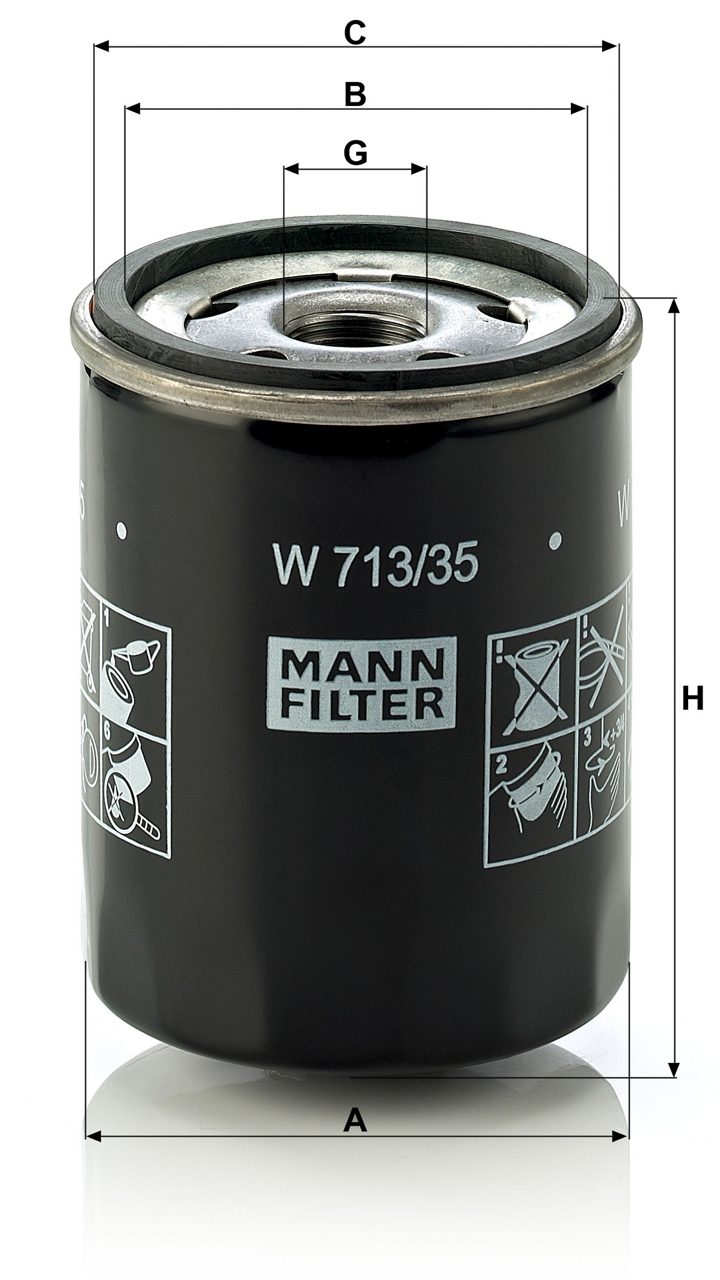 Product Image W713/35_MANN-FILTER