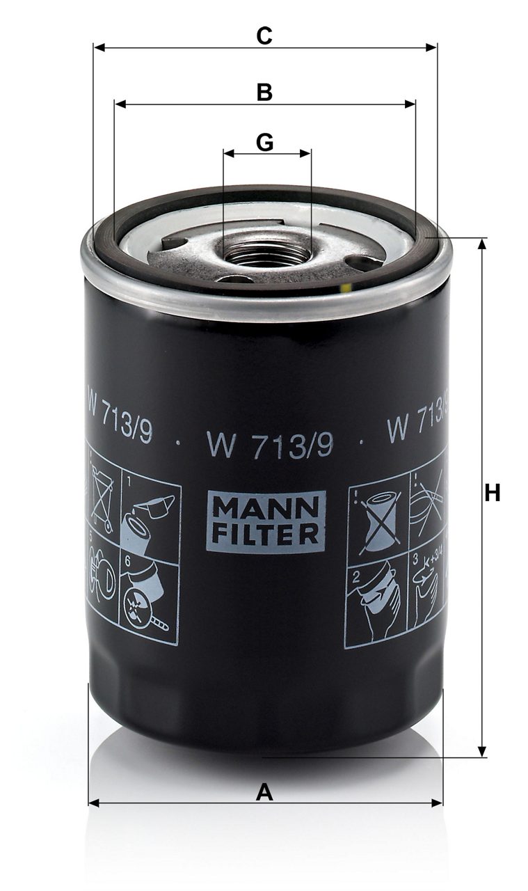 Product Image W713/9_MANN-FILTER