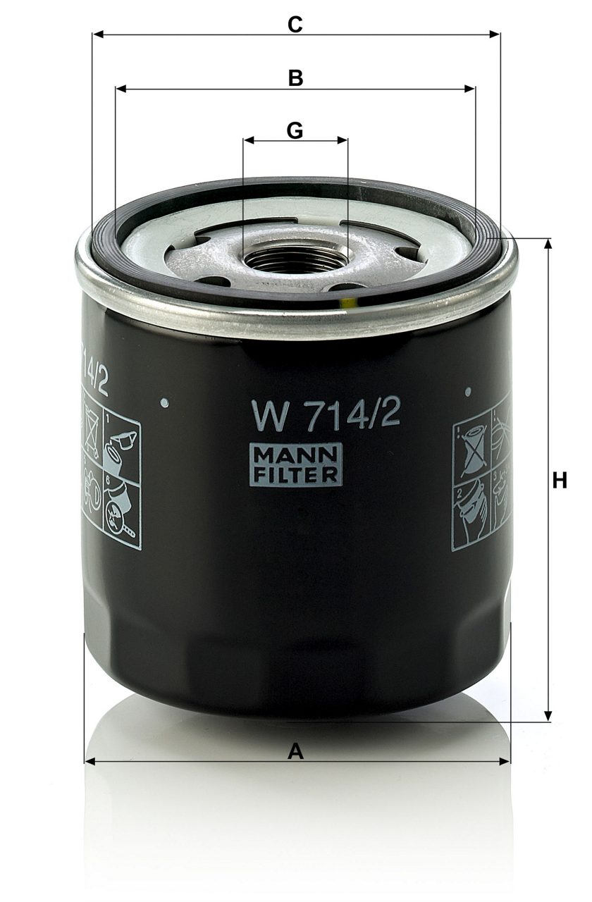 Product Image W714/2_MANN-FILTER