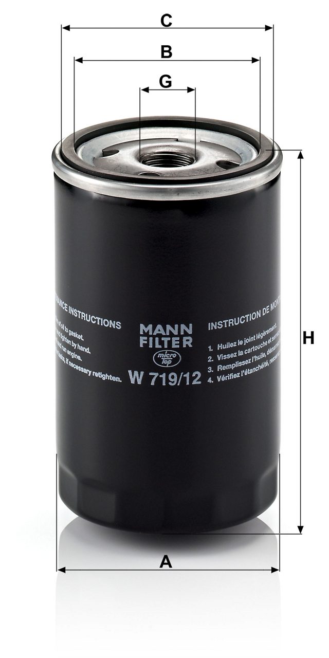 Product Image W719/12_MANN-FILTER