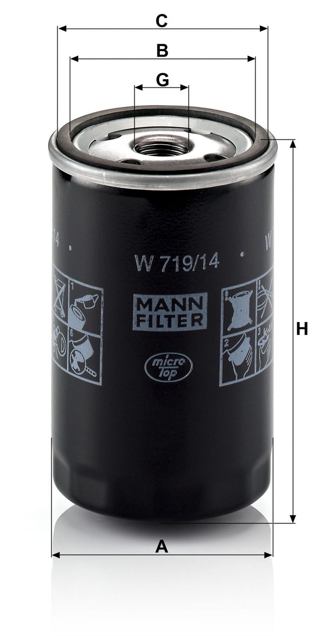 Product Image W719/14_MANN-FILTER