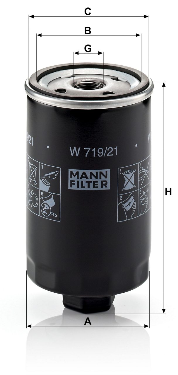 Product Image W719/21_MANN-FILTER