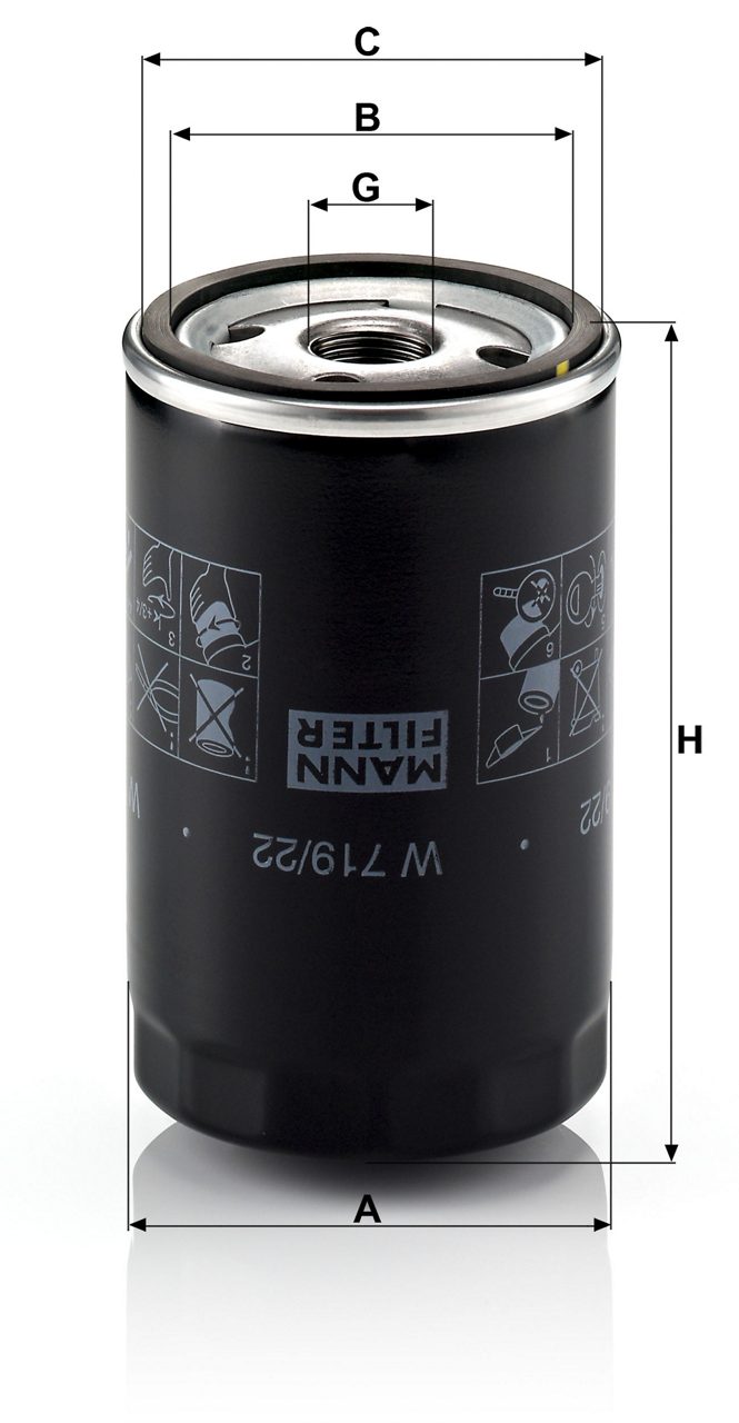 Product Image W719/22_MANN-FILTER
