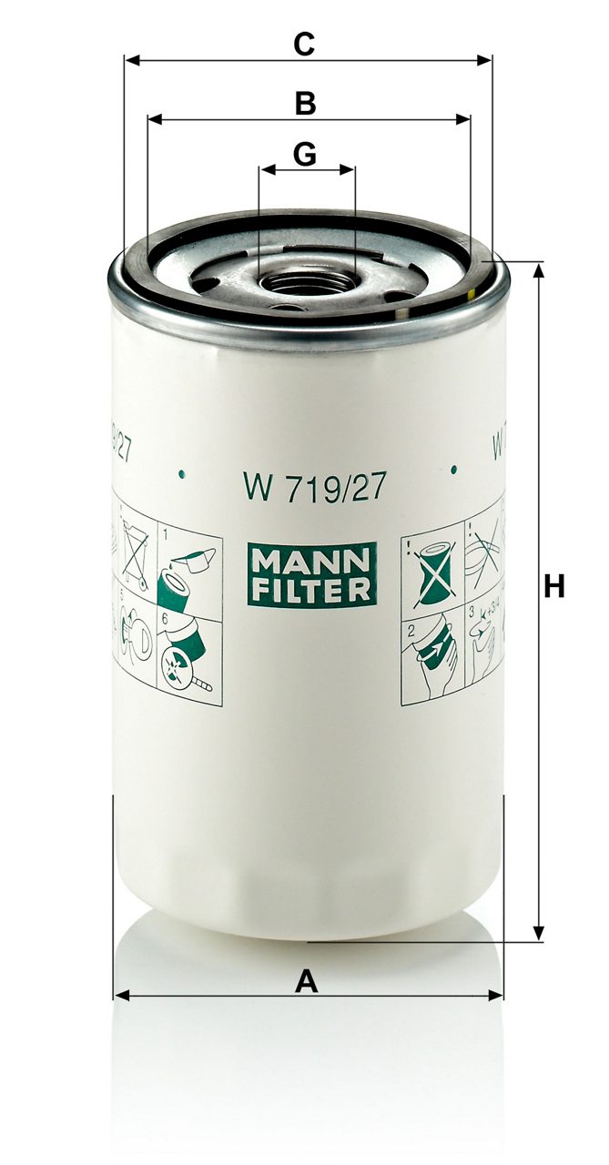 Product Image W719/27_MANN-FILTER