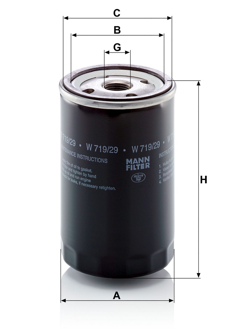 Product Image W719/29_MANN-FILTER