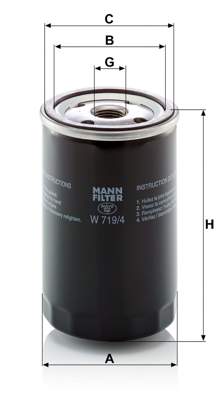 Product Image W719/4_MANN-FILTER