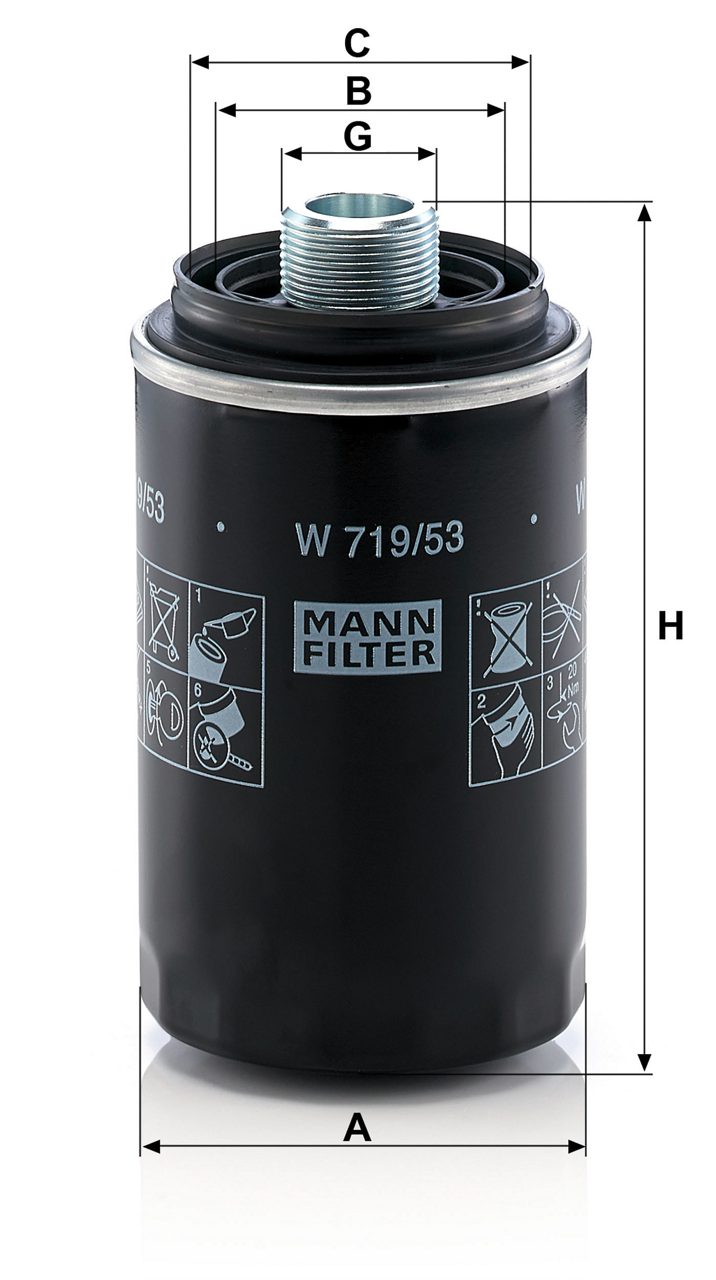 Product Image W719/53_MANN-FILTER