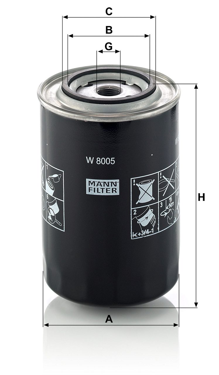 Product Image W8005_MANN-FILTER