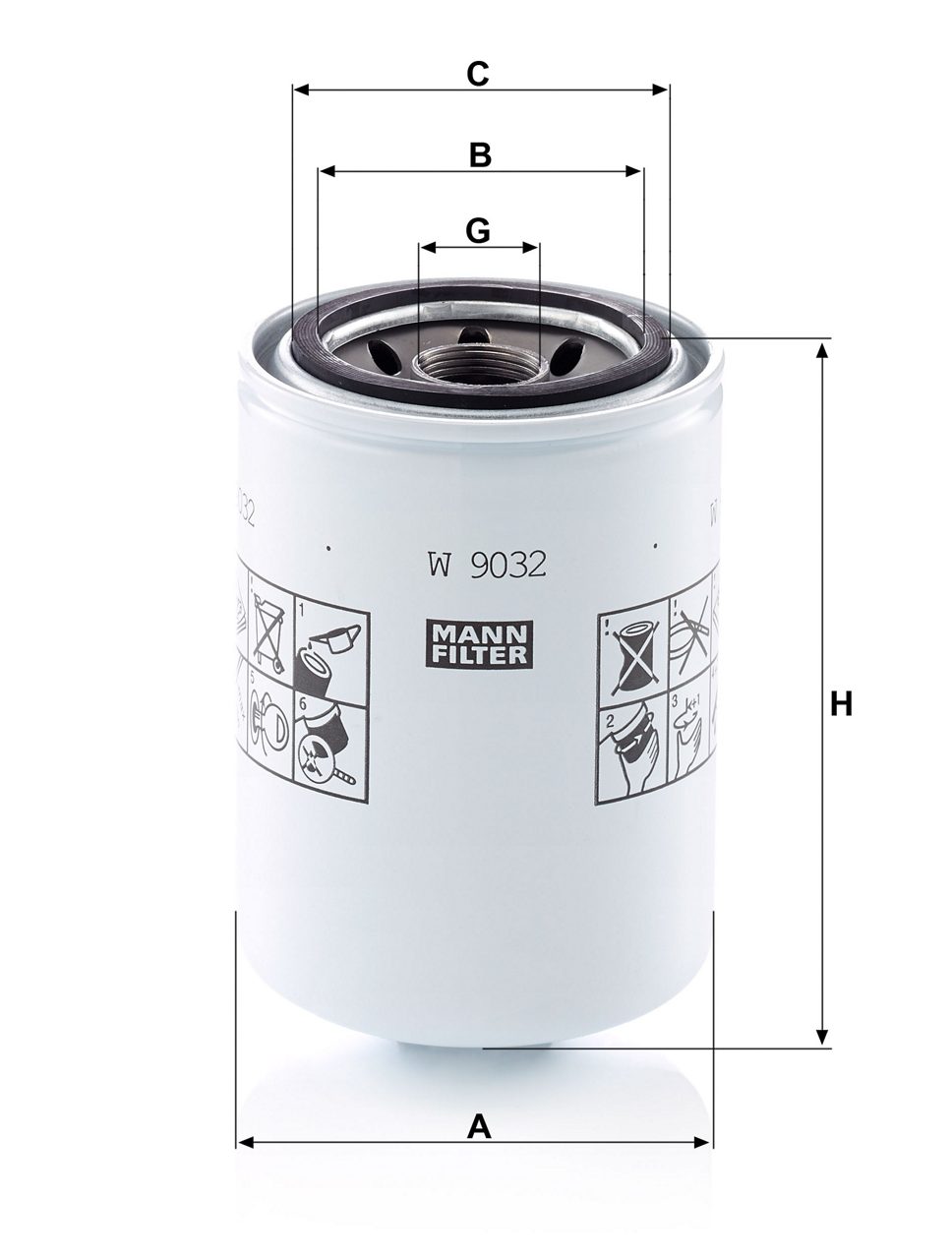 Product Image W9032_MANN-FILTER