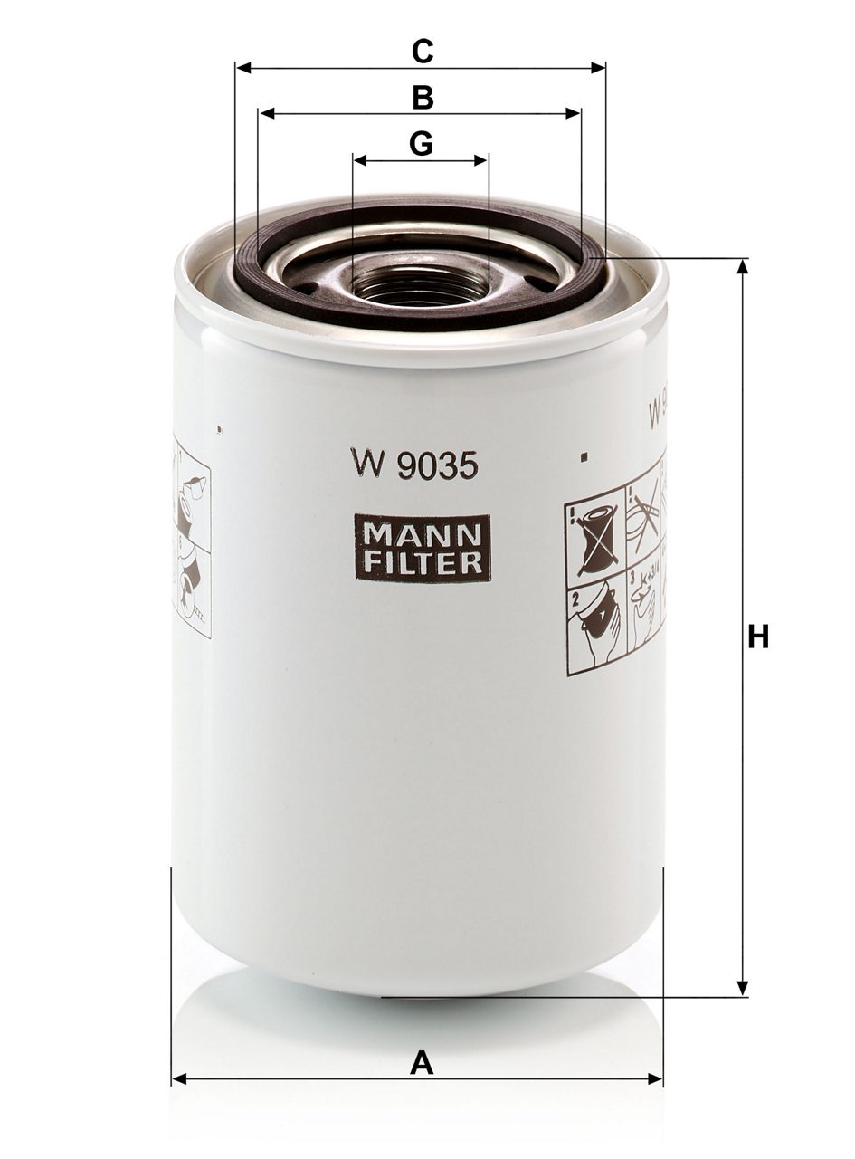 Product Image W9035_MANN-FILTER
